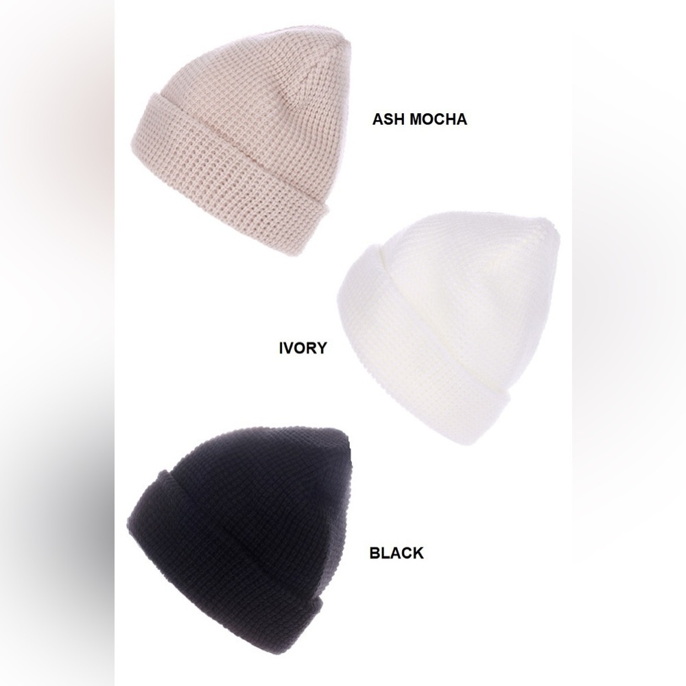 “ Morning Light “ Soft Waffle Knit Beanie Hat | Various Colors - Picture 8 of 8